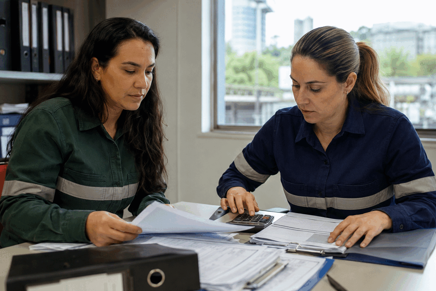 Especialistas organizando dados para um inventário de gases de efeito estufa